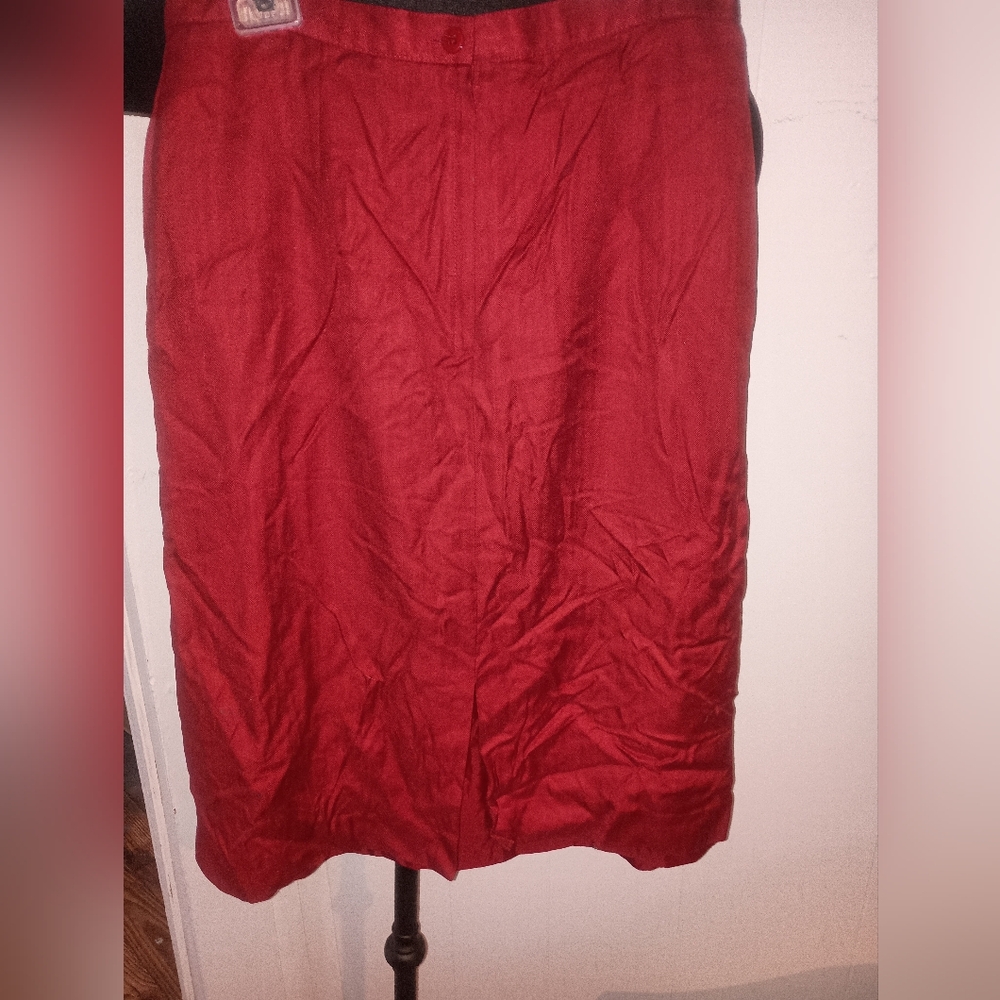 Vintage Sax fifth Ave Elegant Red Skirt size 14